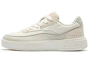 Кеды, скейтборд обувь женская низкая микрокристаллическая белый серый Erke