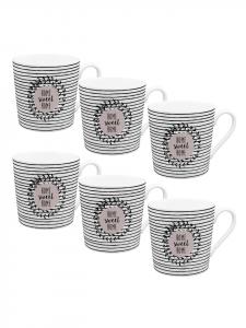 Кофейная кружка VE6 Home Time Home sweet Home белого цвета - 350 мл Geda Labels