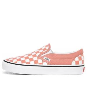 Кроссовки classic slip-on 'rose dawn checkerboard' Vans, розовый