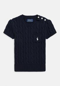 Джемпер Polo Ralph Lauren CABLE-KNIT COTTON SHORT-SLEEVE SWEATER, Rl Navy W/ Nevis/Dark Blue