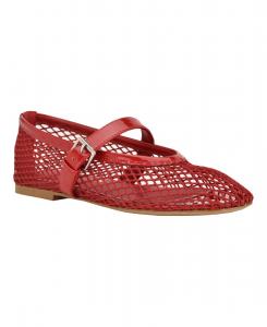Женские сетчатые балетки Paxey Mary Jane GUESS, Coral Red Mesh