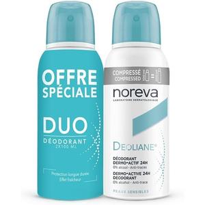 Дезодорант Deoliane Compressed Dermo-Active 24h 100 мл - упаковка из 2 шт. Noreva