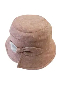 Соломенная шляпа Чаплино в стильном льняном образе Chaplino, цвет Kupfer