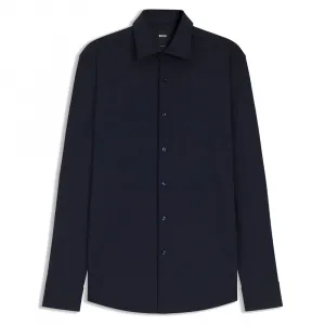 Рубашка с длинным рукавом BOSS Hank Kent 261 10268245, синий