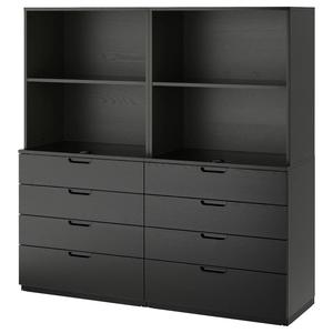 Комбинация для хранения с ящиками GALANT IKEA, 160x160 см, цвет veneer