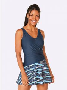 WITT WEIDEN Купальник темно-синего и бирюзового цвета с принтом