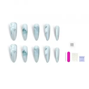 Искусственные ногти для женщин ORANOT, Medium-Long Ladder Xs, Suitable For Small Hands 14-10-11-10-7