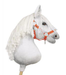 Регулируемый недоуздок Hobby Horse A3 - оранжевый Super Hobby Horse