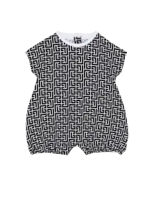 Комбинезон с монограммой Balmain, белый