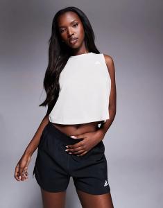 Жилет свободного кроя adidas Training Essentials бежевого цвета Adidas Performance