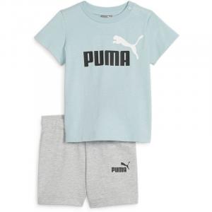 Спортивный костюм: футболка, шорты, мини-коты Puma, бирюзовый