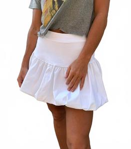 Школьная пузырчатая мини-юбка в белом Blue Blush