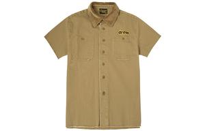 Рубашка с логотипом Letter Series унисекс темно-коричневого цвета Drew House, коричневый