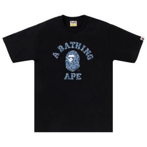 Футболка BAPE Japanese Cloud Camo College Tee 'Black'