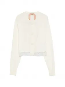 Кардиган из кружева Nº21, бежевый