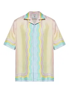 Рубашка с принтом "волны" Casablanca, нейтральный
