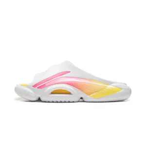 Li-Ning Slide Slippers Men's White Pink Yellow