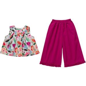 Детский двухкомпонентный комплект с юбкой и тонким коротким рукавом PROTECTCAMEL, burgundy