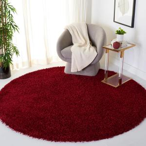 Круглый ковер 214 x 214 см saFAVIEH Monterey Shag Collection Red SG851R ручной работы