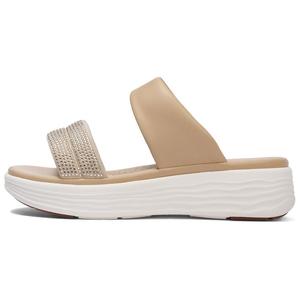 Senda Кожаные слайдеры с пэчворком для женщин абрикос, цвет Apricot