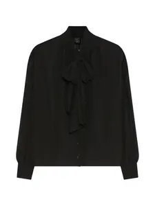 Рубашка с бантом Marella, черный