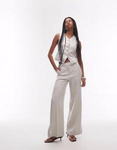 Льняные брюки бежевого цвета & Other Stories