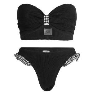 Бикини-Бандо из джинсовой ткани Hunza G, черный