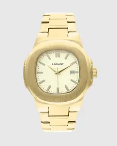 Мужские часы Brad RA650203 из стали с золотым ремешком Radiant, золото