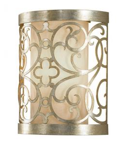 Встраиваемый настенный светильник Elstead Wandleuchte Arabesque, серебро - металл - 20 х 25 х 10 см