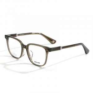 Police Квадратная оправа для очков унисекс зелёная, VPLT08K-073M\橄榄绿框