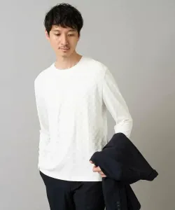 Жаккардовая футболка Block Links с круглым вырезом для поездок на работу/деловой одежды Avv, цвет White