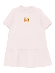 Платье из хлопка ASV Emporio Armani Kids, розовый