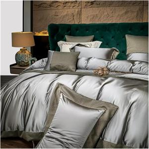 Generic Комплект постельного белья из парчи и хлопка с вышивкой