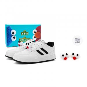 SESAME STREET Утепленные нескользящие амортизирующие низкие скейтерские кроссовки унисекс бело-черные [улучшенная версия]+подарок, цвет White Black[Upgraded]+Giveaway
