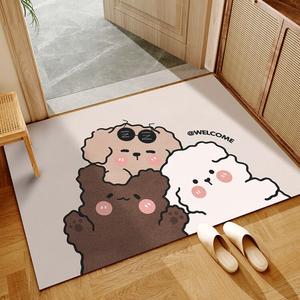 Xinglianxin Ковер 120х120 см для прихожей в стиле пвх, с милым дизайном, грязеотталкивающий, моющийся