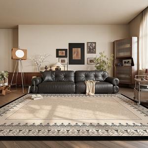 Y U-LIVE Ковер 140х200 см для гостиной/спальни в винтажном стиле, моющийся, бархатный, breathable style - Black Swan