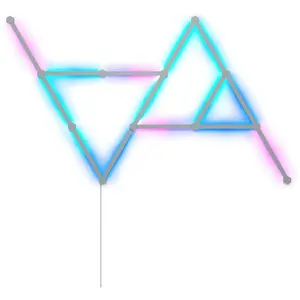 Светодиодная полоска nanoleaf LED Lines 15 шт. Набор для начинающих с изменением цвета - 15 шт., модульная система, умные технологии Nanoleaf, белый