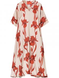 Платье миди с цветочным принтом La DoubleJ, нейтральный