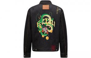 Джинсовая куртка Dragon X Dragon Ball Z для мужчин, синяя Evisu, синий