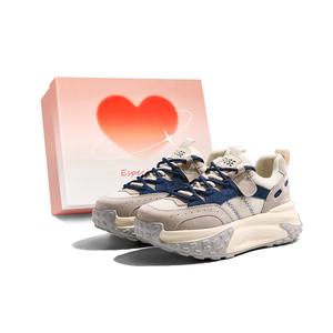 Нескользящие и износостойкие легкие низкие повседневные туфли для женщин D:FUSE SCANDINAVIA, Ecru/Blue