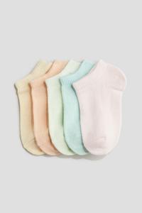5 пар носков-кроссовок H&M, мультиколор