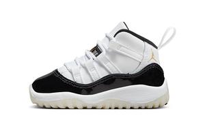 Jordan Air Jordan 11 Обувь для малышей TD, White/Black/Metallic Gold