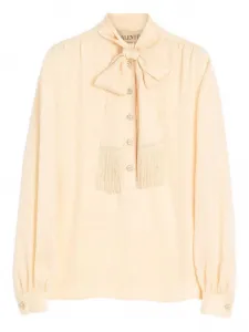 Шелковая блузка VALENTINO GARAVANI, нейтральный