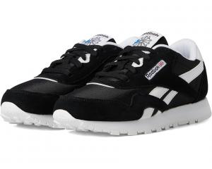 Кроссовки Reebok Kids Classic Nylon, цвет Black/Black/White