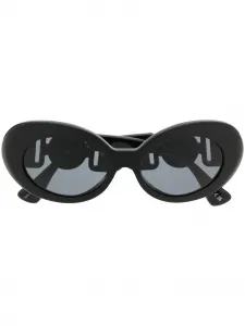 Солнцезащитные очки Medusa в овальной оправе Versace Eyewear, черный