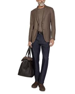 Джинсы Roccia Slim Fit в темно-синем цвете ZEGNA, синий