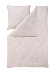 Постельное белье из трикотажа, 155x200 см, бежевое, с графическим рисунком Estella, бежевый