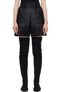 Черные шорты из нейлонового твила и габардина sacai