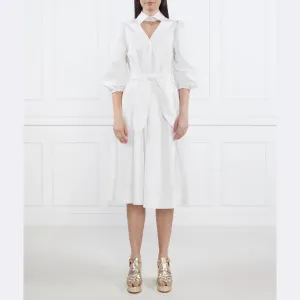 Платье с поясом Karl Lagerfeld, белый