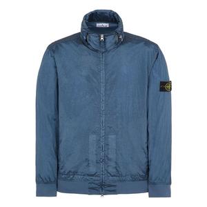 Куртка nylon street style plain logo jacket 'blue' Stone Island, синий